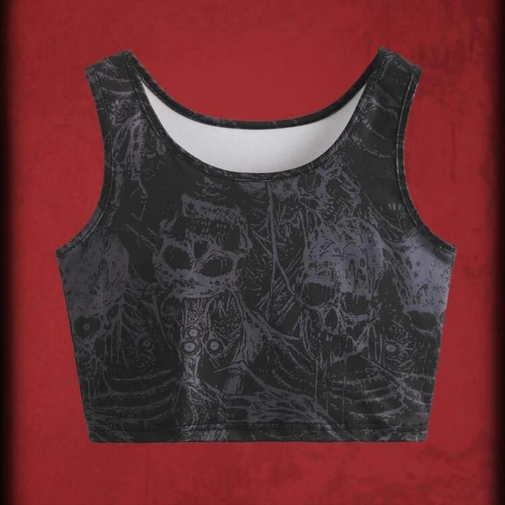 Skull Crop Top